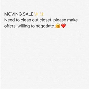 Moving sale!!! Please make offers